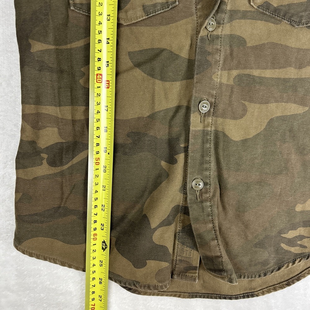 TNA Aritzia Jacket Top Size Small Camo Camoflauge Military Casual Button Front - Picture 3 of 7